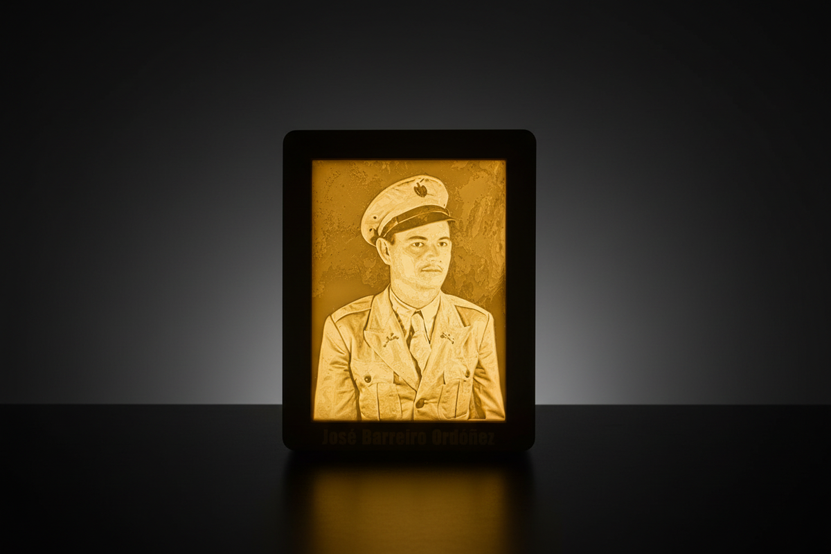 Lithophane Portrait Studio Photo